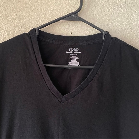 Polo Ralph Lauren Classic Fit Shirt Men’s XL Black Cotton V Neck Lounge Wear - Picture 3 of 7